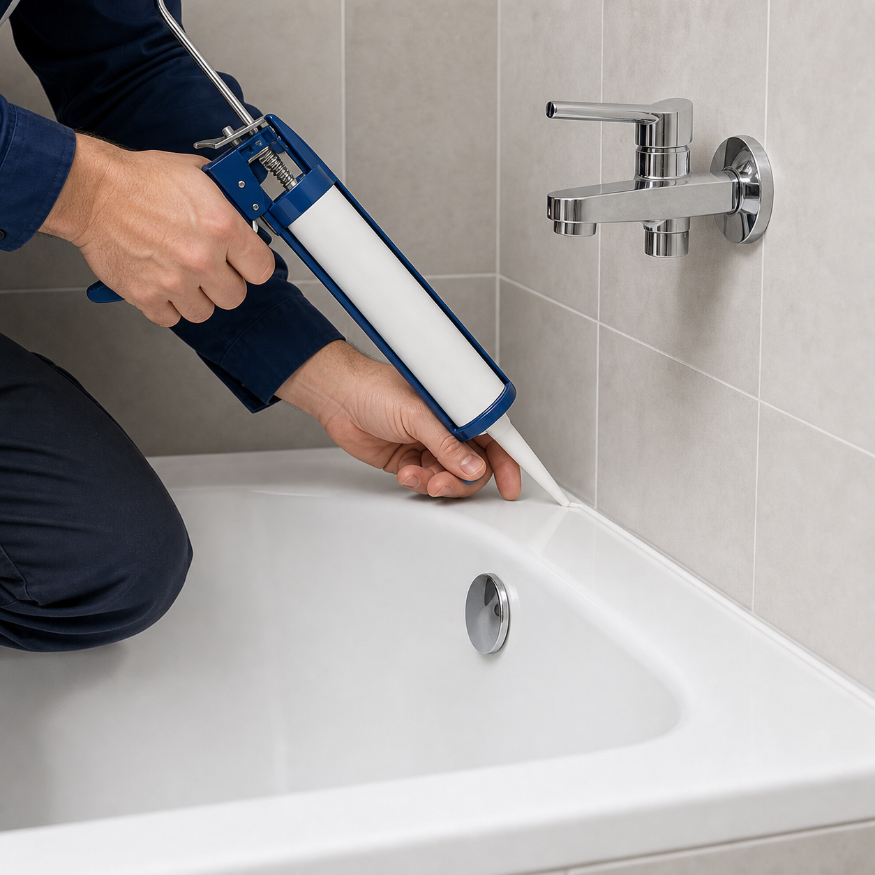 Установка ванны